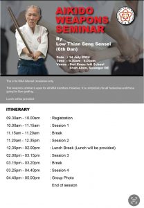 MAA Aikido Weapons Seminar 2024