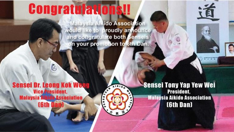 Congratulations – 6th Dan Promotion!