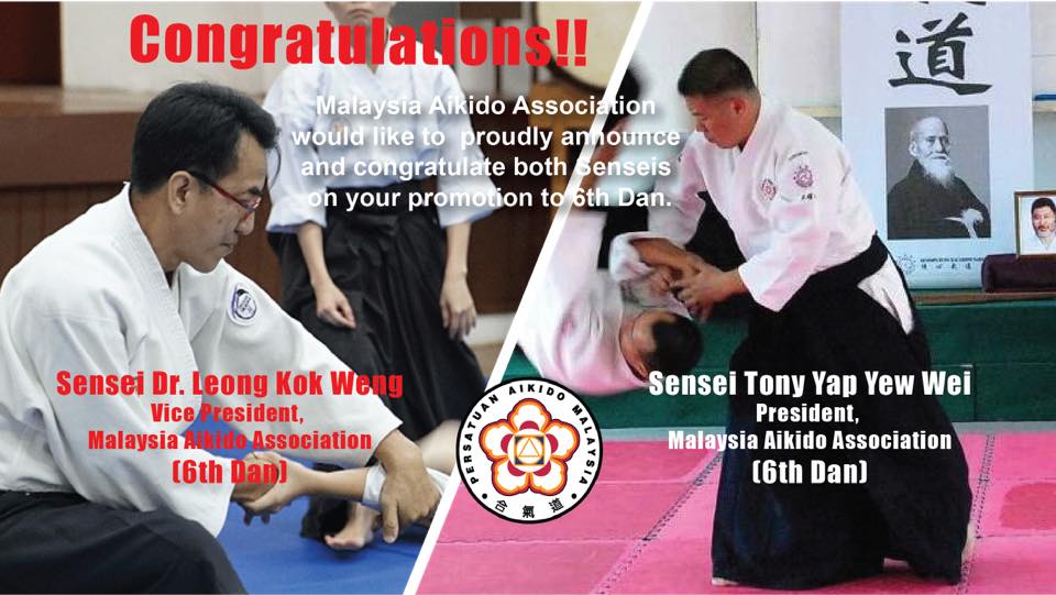 Congratulations – 6th Dan Promotion!