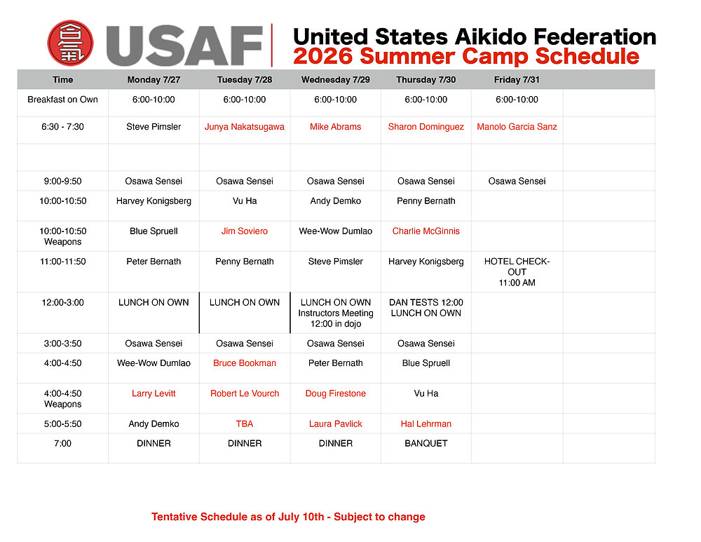 Summer Camp Updated Schedule & Deadlines