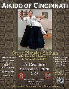 Aikido of Cincinnati's Seminar